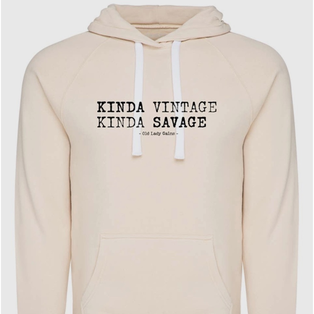 Kinda Vintage Kinda Savage Ladies Hoodie XS